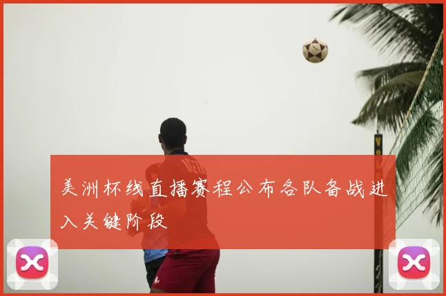 美洲杯线直播赛程公布各队备战进入关键阶段
