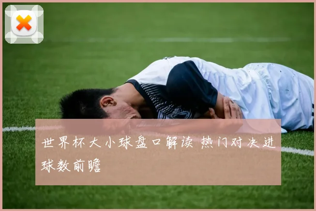世界杯大小球盘口解读 热门对决进球数前瞻