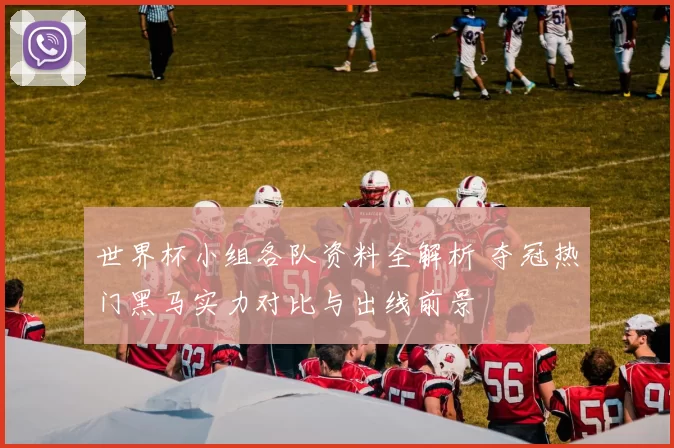 世界杯小组各队资料全解析 夺冠热门黑马实力对比与出线前景